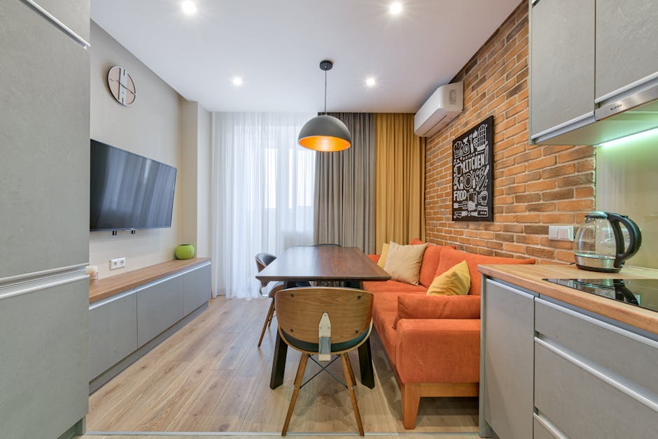 Airbnb Madrid apartments — stylish apartment living room