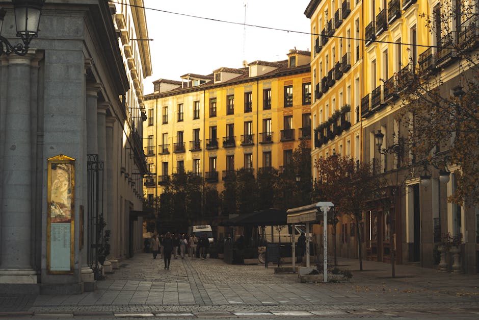 Stay in Chueca Madrid — colorful Madrid street with cafés