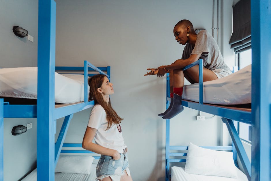 Best hostels in Madrid — modern dormitory bunk beds