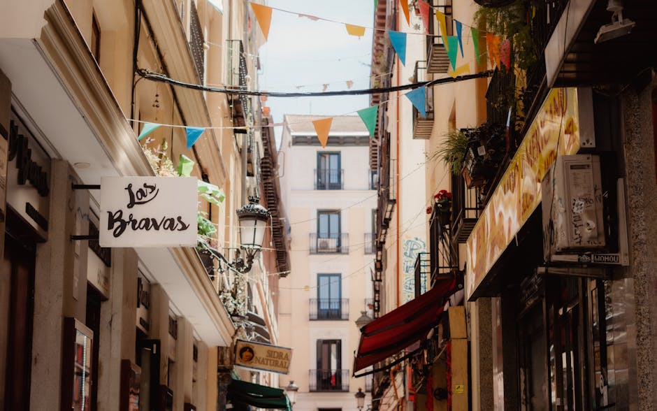 Hotels in La Latina Madrid: Best Old-Town Charm Picks 2026 2 Hotels in La Latina Madrid — charming street with traditional shops