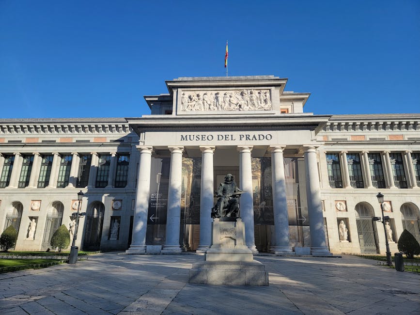 Prado Museum Madrid neoclassical facade by Juan de Villanueva